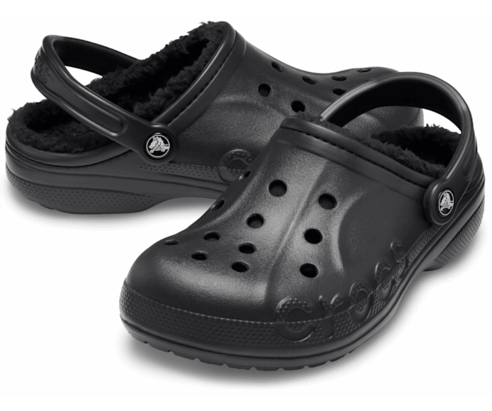 Crocs Baya Izklāta Koka Tupele Melna