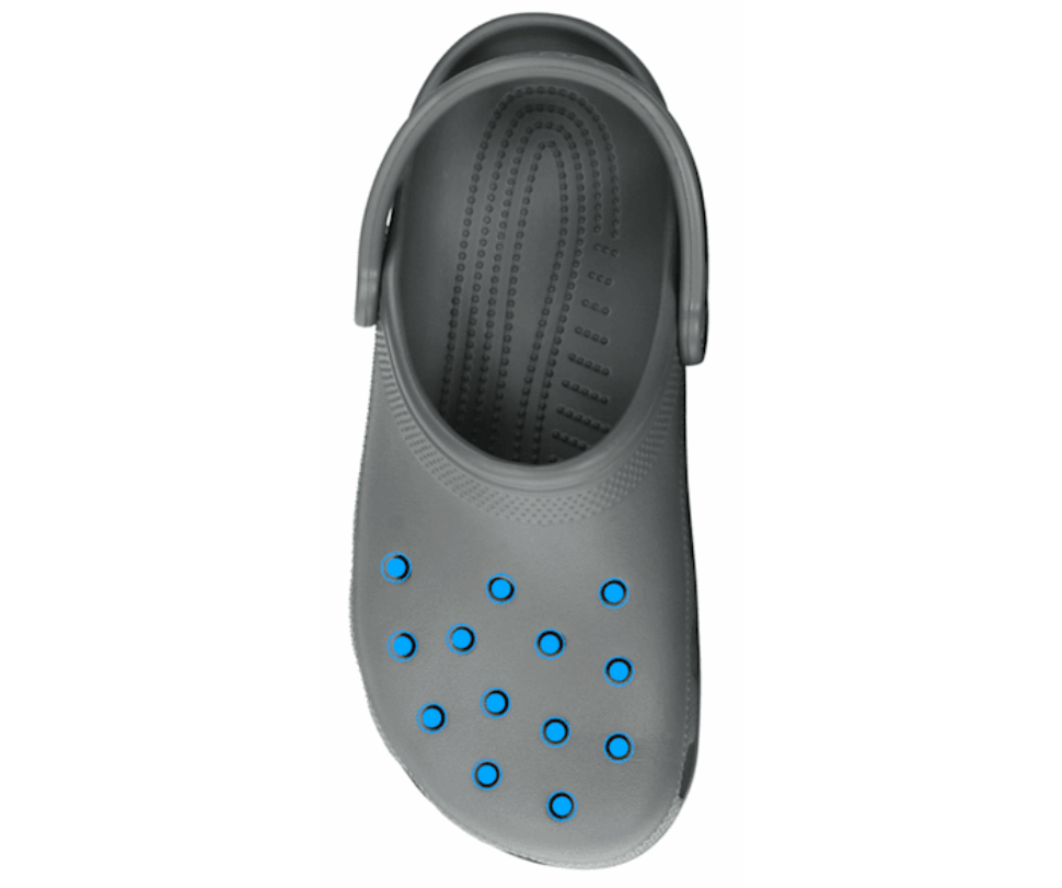 Crocs Klasiskā Koka Tupele šīfera Pelēka