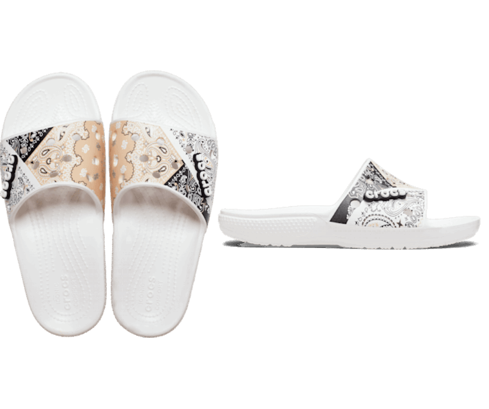 Crocs Classic Crocs Bandana Slide Chai Balts