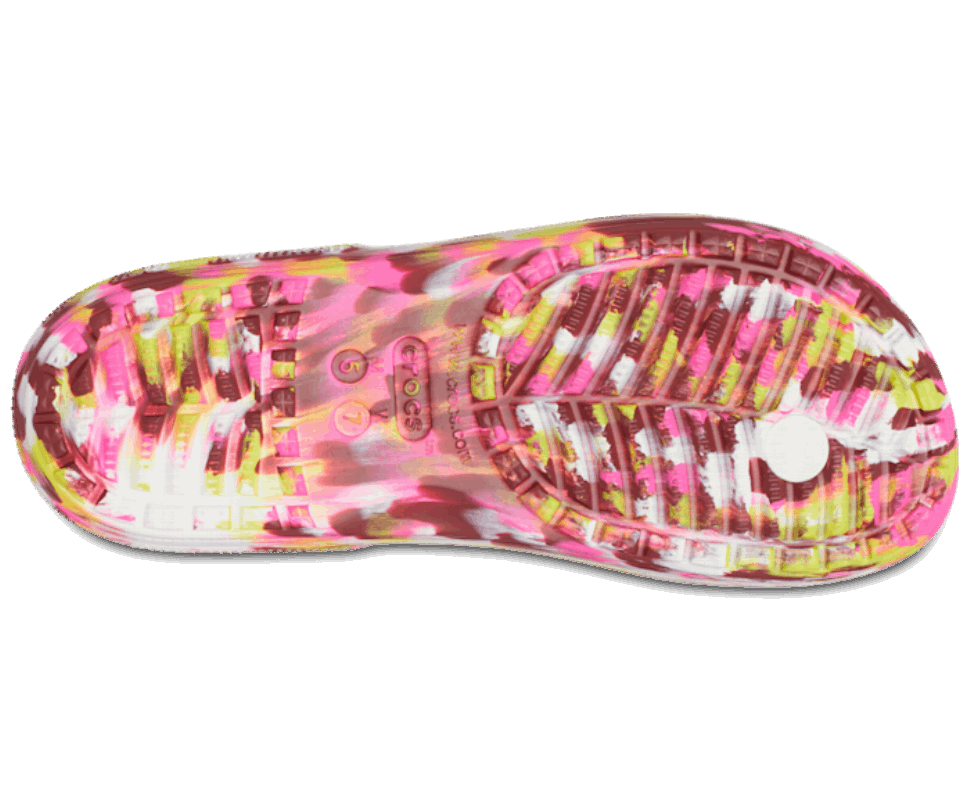 Crocs Classic Crocs Marmora Flip Elektriskā Rozā Multi