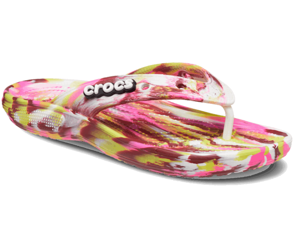 Crocs Classic Crocs Marmora Flip Elektriskā Rozā Multi