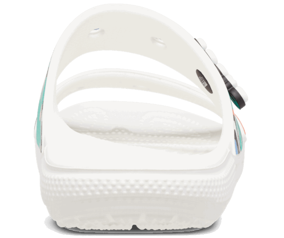 Crocs Classic Crocs Retro Resort Sandal White Multi