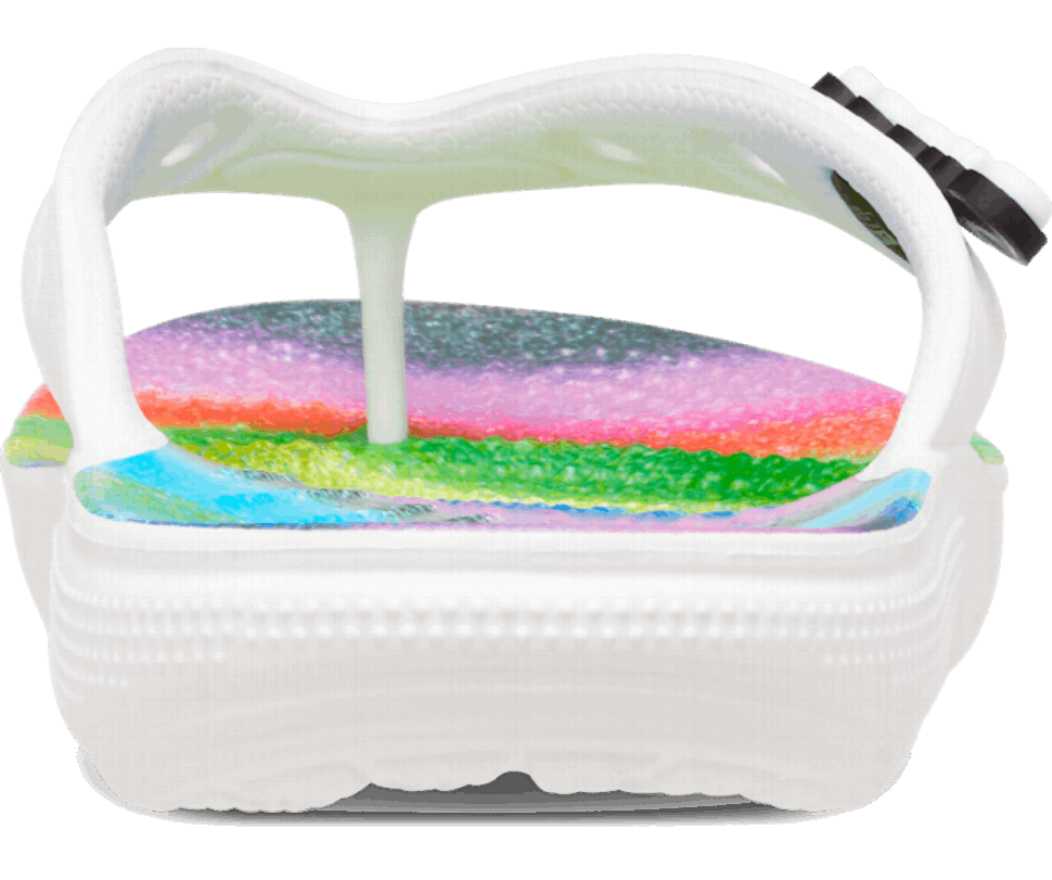 Crocs Classic Crocs Spray Dye Flip White Multi