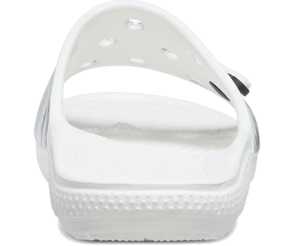 Crocs Klasisks Crocs Tie-dye Grafiskais Slaids Multi White