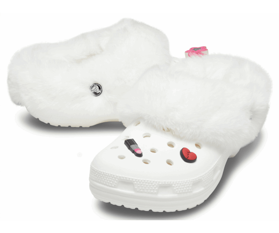 Crocs Klasisks Mamutu šarms Koka Tupele Balts