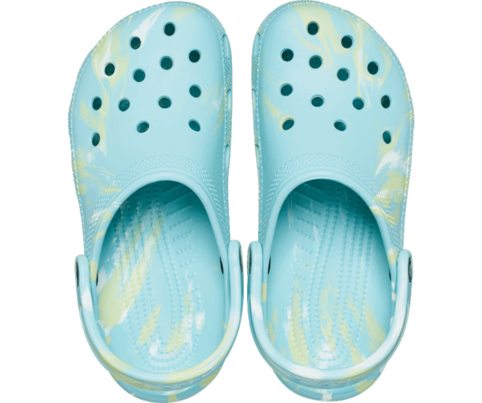 Crocs Classic Marmora Koka Tupele Tīra ūdens Multi