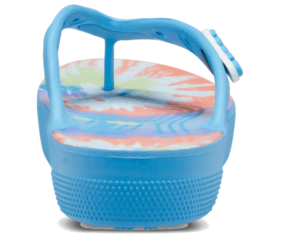 Crocs Klasiskās Platformas Kaklasaites Krāsas Grafiskais Flip W Skābekļa Multi
