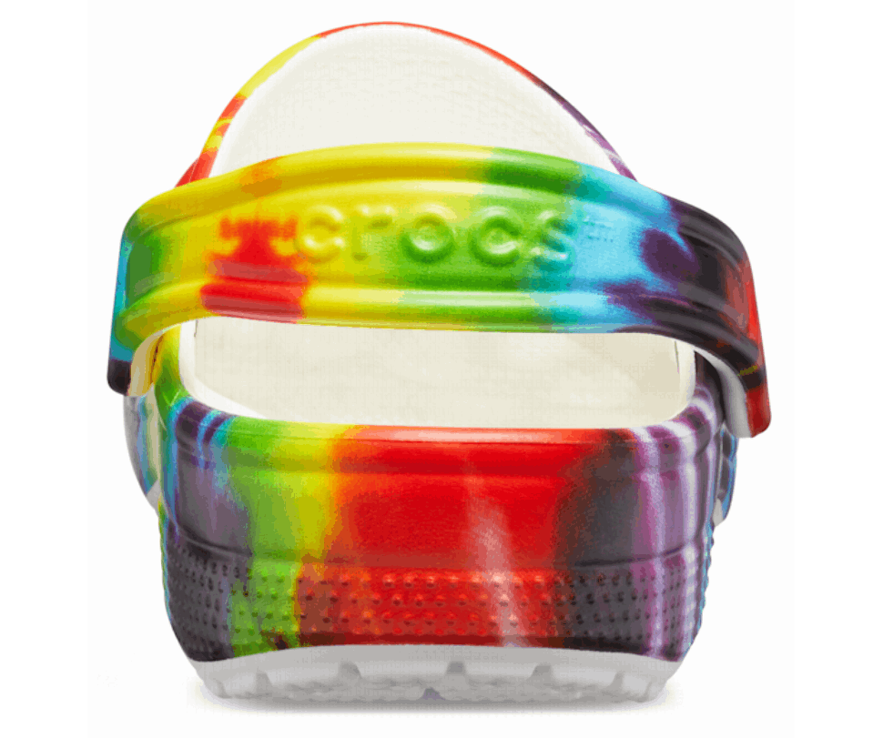 Crocs Klasisks Tie-dye Grafiskais Koka Tupele Multi