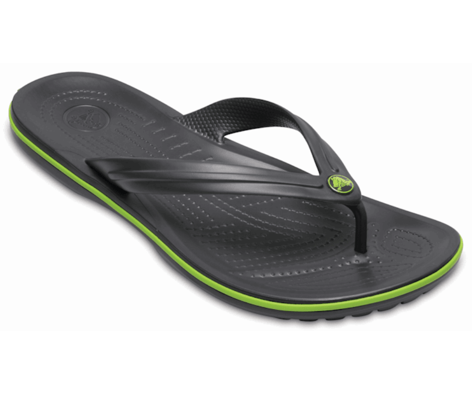 Crocs Crocband Flip Grafīta Volt Zaļš