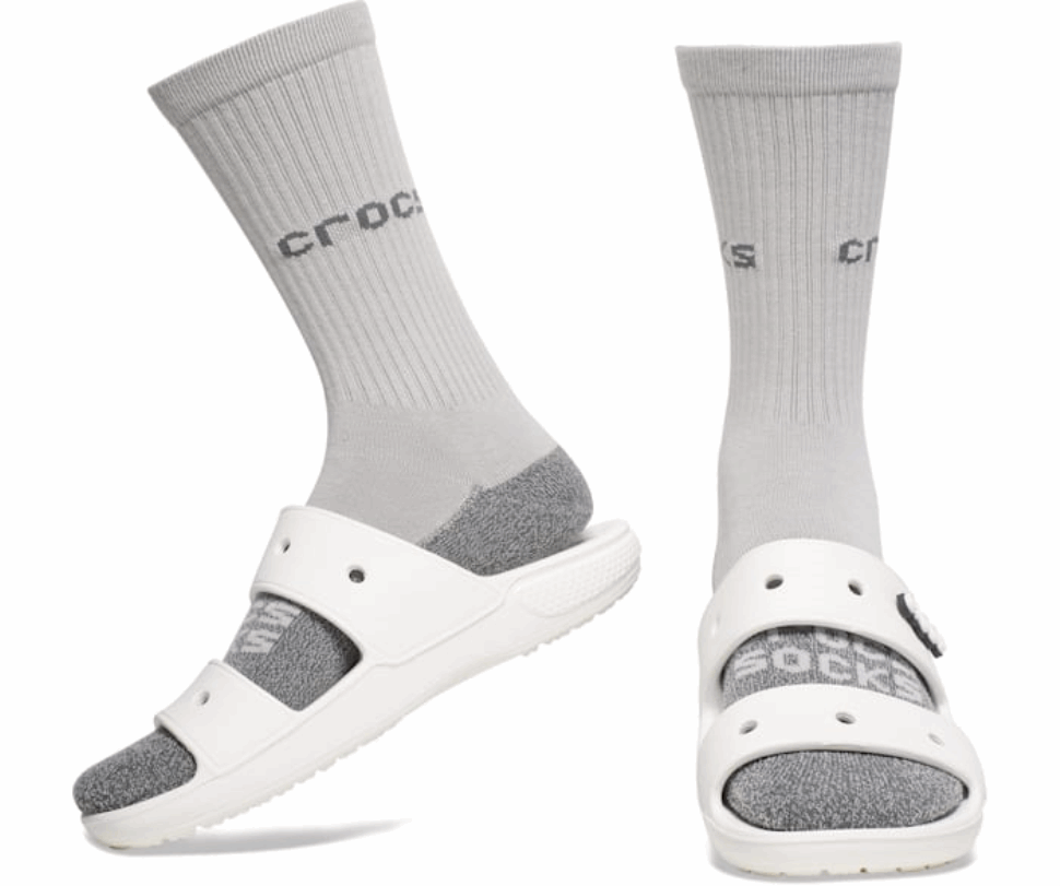 Crocs Zeķes Pieaugušo Apkalpe Solid 3-pack Multi