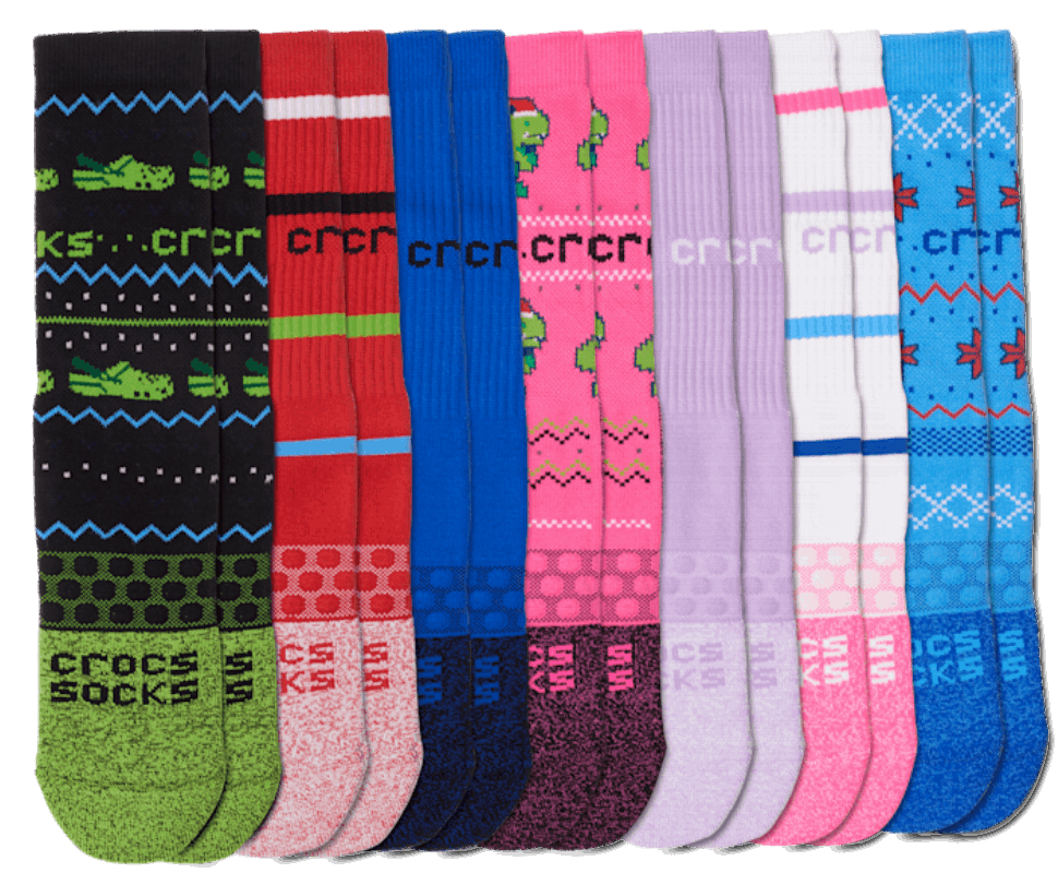 Crocs Zeķes Pieaugušajiem Svētku Dāvanu Komplekts Multi
