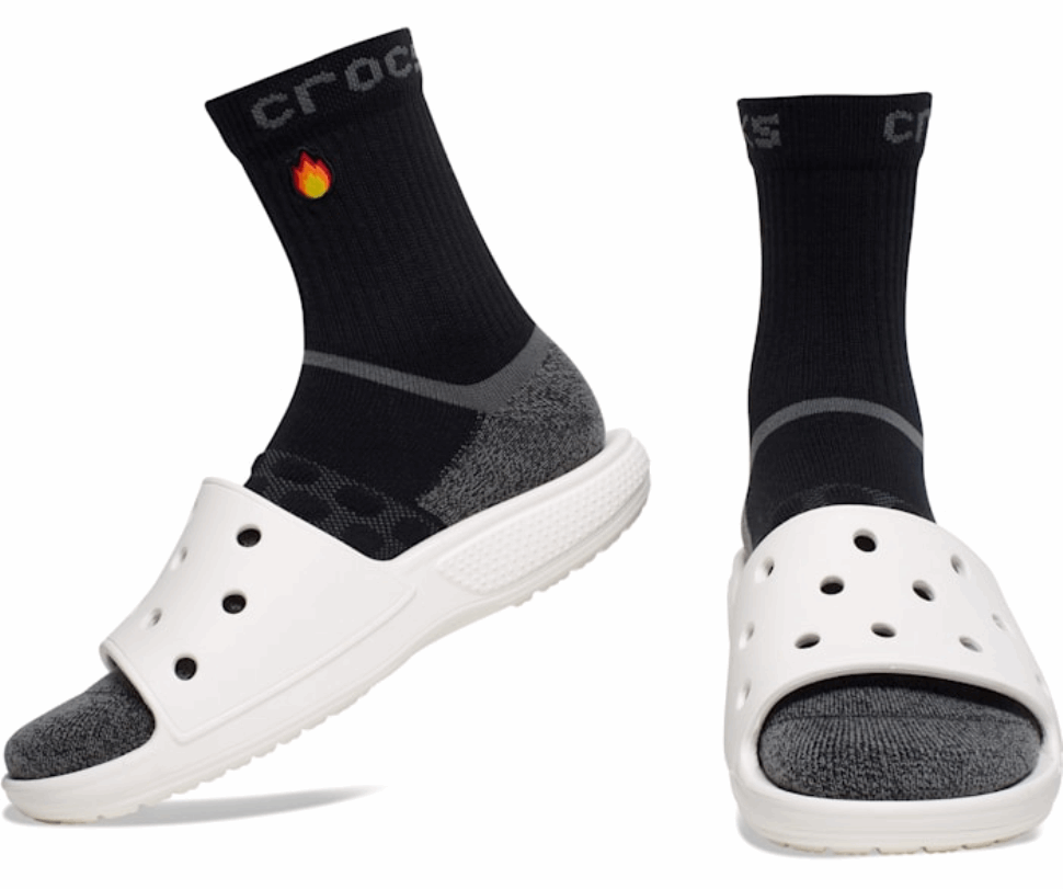 Crocs Zeķes Pieaugušo Ceturkšņa Grafikas 3-pack Black Camo