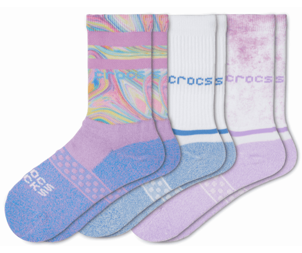 Crocs Socks Kid Crew Sezonas 3-pack Lapis Multi