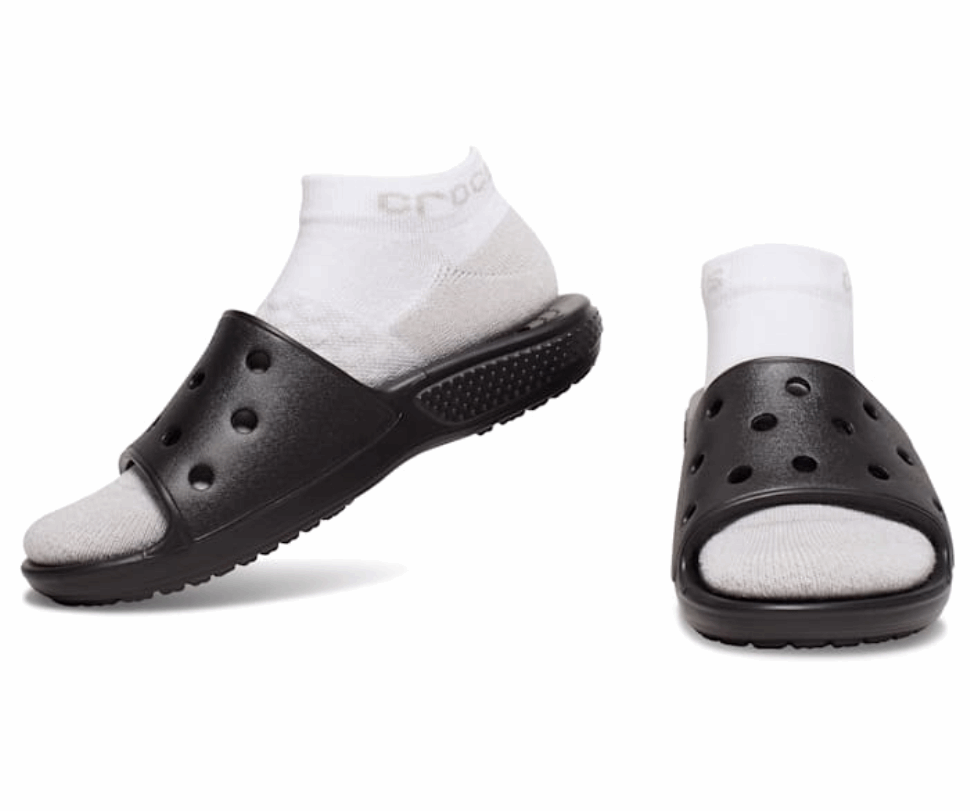 Crocs Zeķes Kazlēnu Zemas Mūžzaļas 3 Iepakojumi Baltas