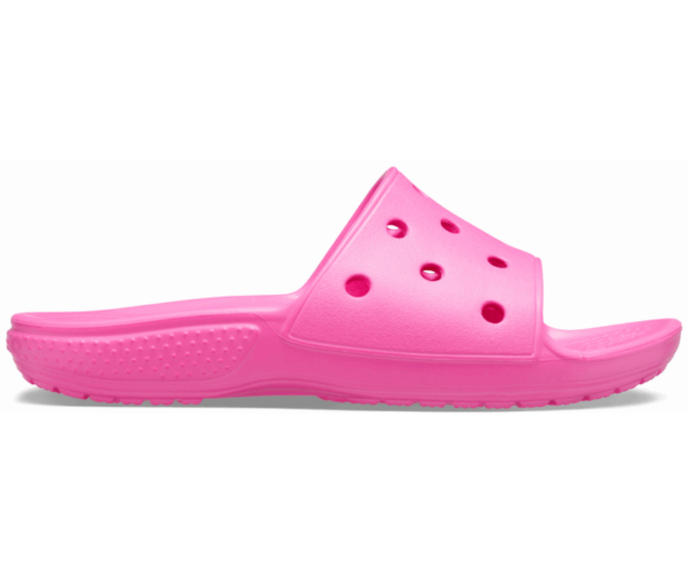 Crocs Bērnu Klasiskais Crocs Slide Elektriskā Rozā