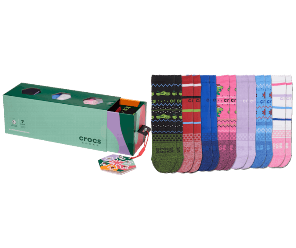 Crocs Bērnu Crocs Zeķes Svētku Dāvanu Komplekts Multi