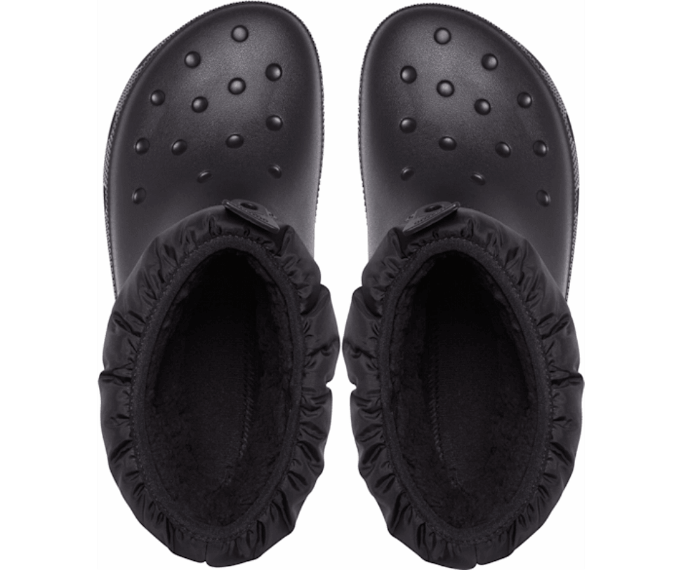 Crocs Sieviešu Klasiski Neo Puff Shorty Zābaki, Melni