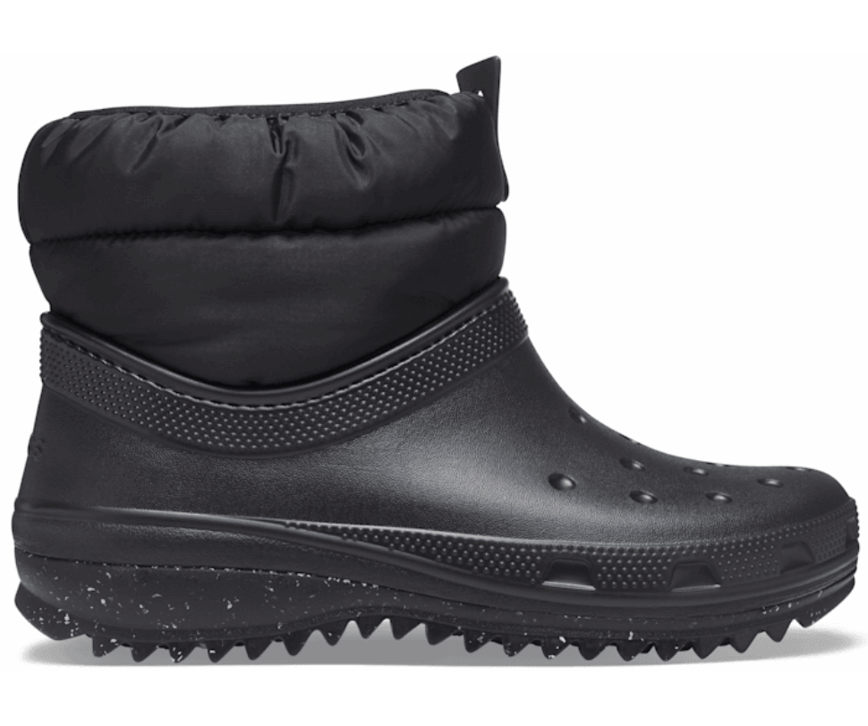 Crocs Sieviešu Klasiski Neo Puff Shorty Zābaki, Melni