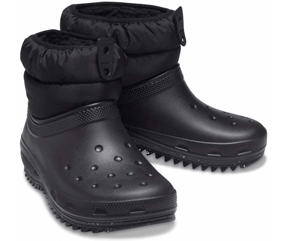 Crocs Sieviešu Klasiski Neo Puff Shorty Zābaki, Melni