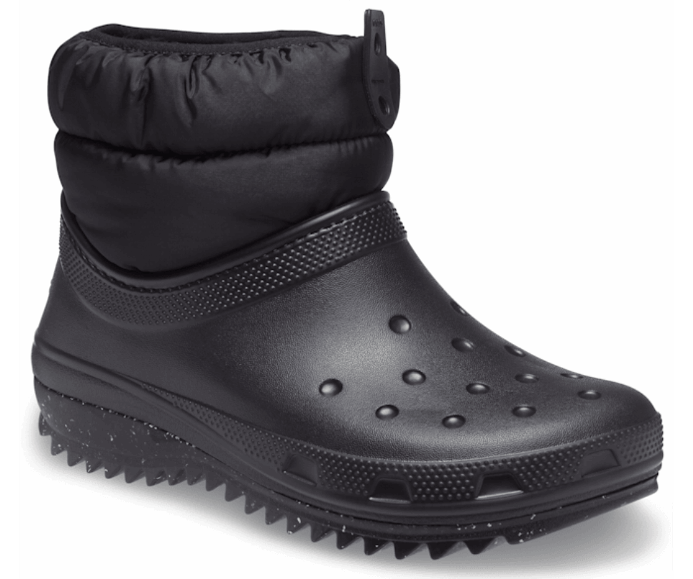 Crocs Sieviešu Klasiski Neo Puff Shorty Zābaki, Melni