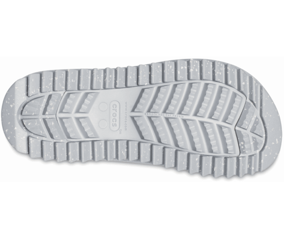 Crocs Sieviešu Klasiskie Neo Puff Shorty Zābaki Gaiši Pelēki Balti