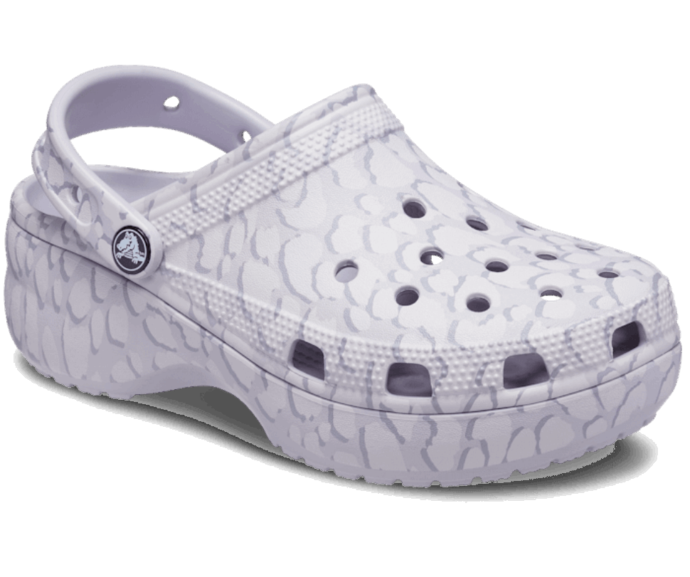 Crocs Sieviešu Klasiskā Platforma 4 Viņas Tupele Mauve Migla