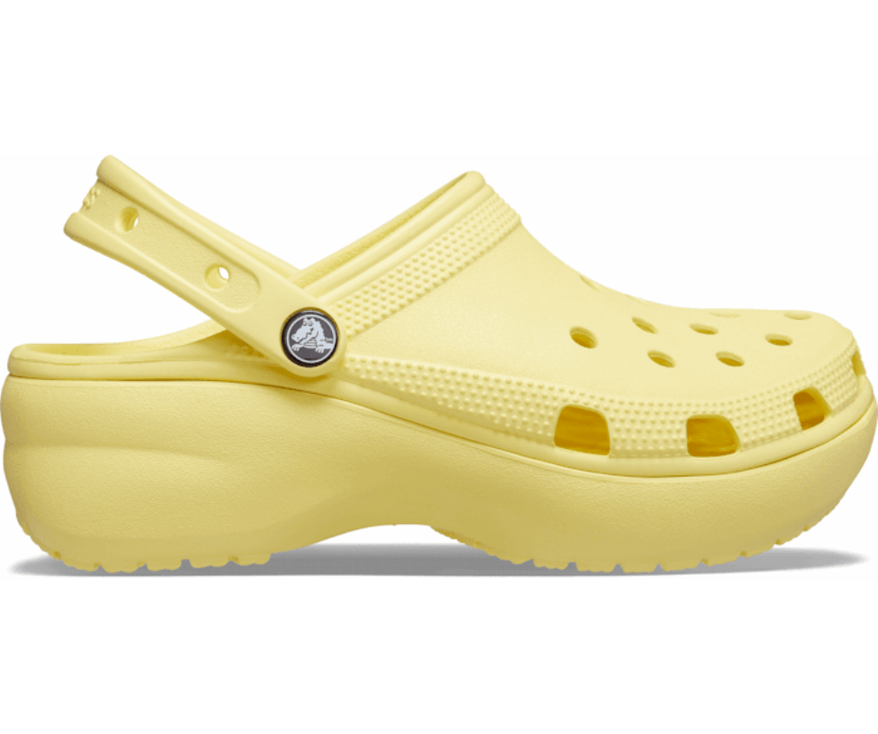 Crocs Sieviešu Klasiskās Platformas Tupele Banāns