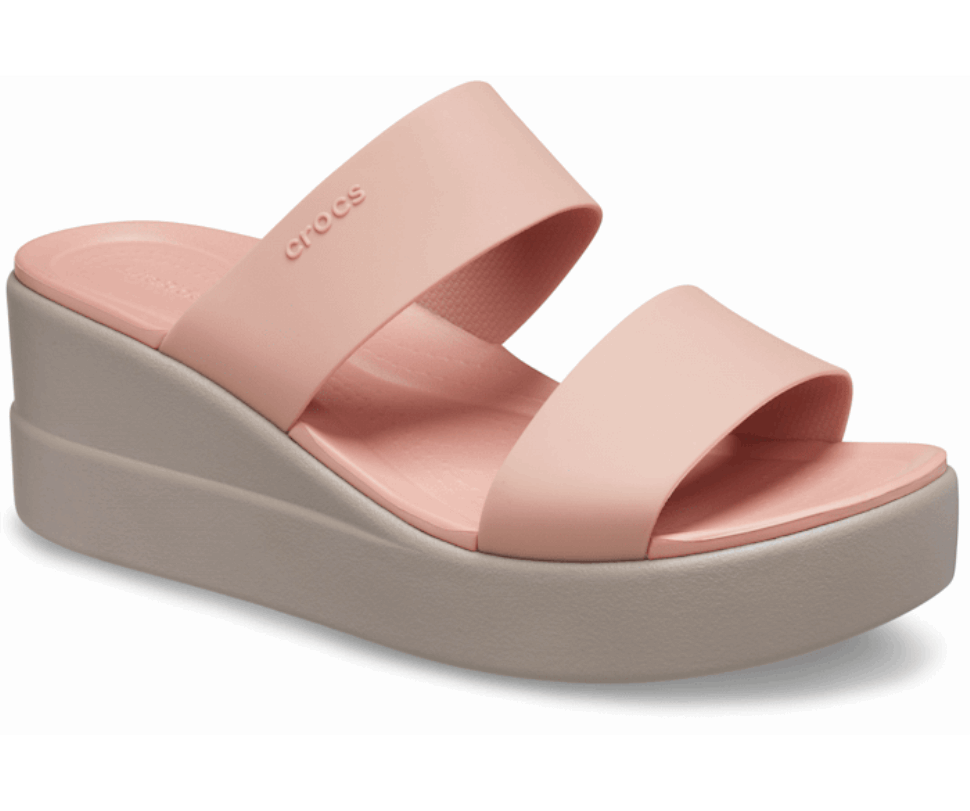 Crocs Sieviešu Crocs Brooklyn Mid Wedge Bāls Sarkt